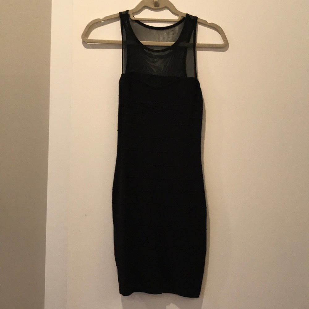 Black bodycon dress by Guess